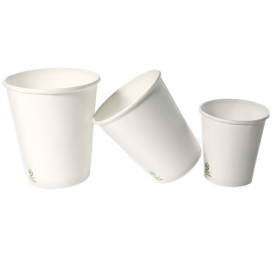 Vaso Cartón 9 Oz/280ml Blanco Ø8,0cm (50 Uds)