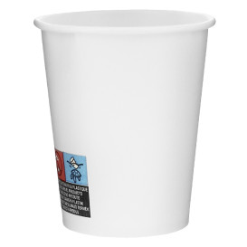 Bicchiere di Carta 6Oz/180ml Bianco Ø7,0cm (50 Pezzi)