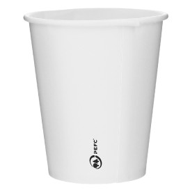 Bicchiere di Carta 6Oz/180ml Bianco Ø7,0cm (50 Pezzi)