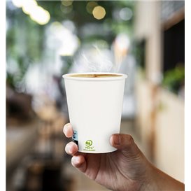 Paper Cup White 9Oz/280ml Ø8,0cm (50 Units) 