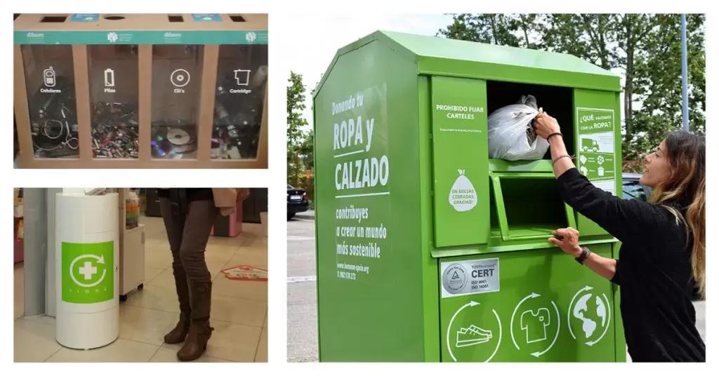Otros tipos de contenedores de reciclaje