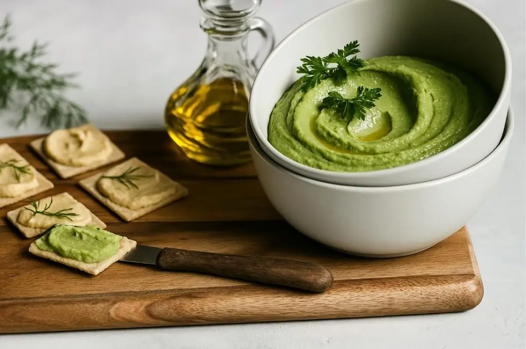 Houmous à la chlorophylle
