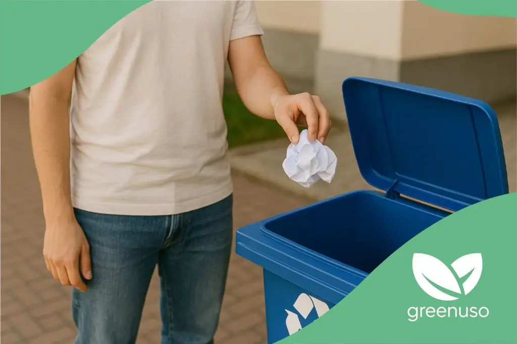 Processo de reciclagem de papel