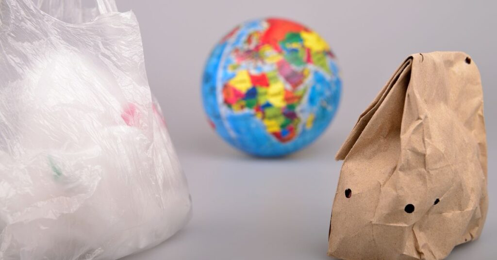 Bolsas de papel vs. bolsas de plástico