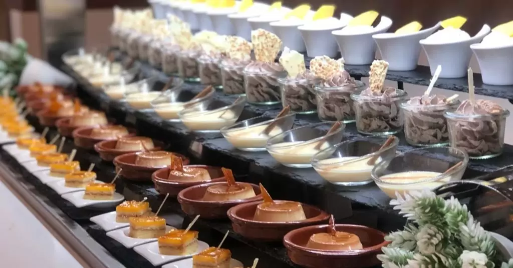 raciones pequeñas buffet