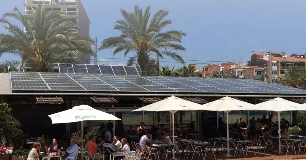 paneles solares restaurantes