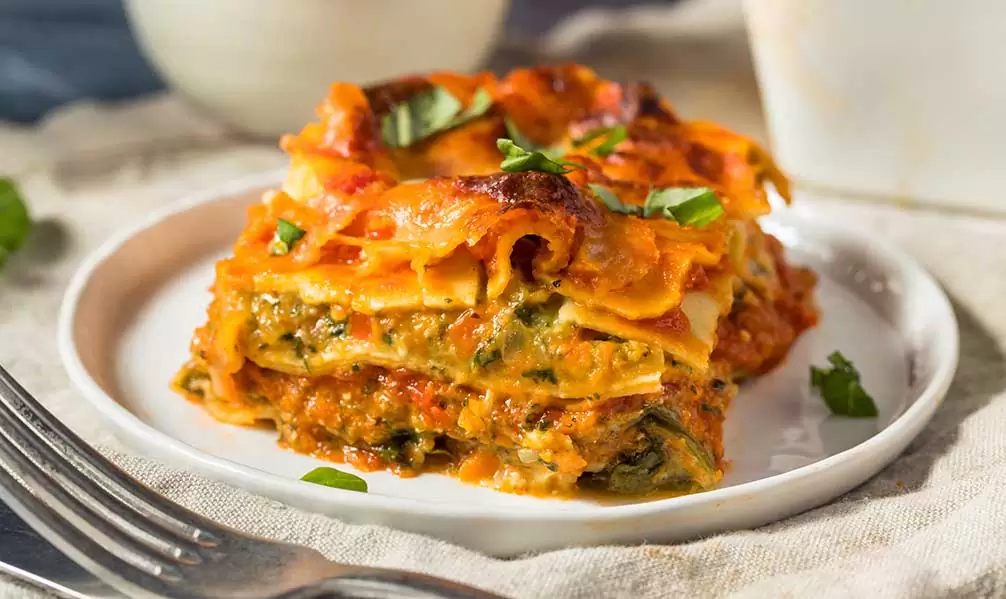 Veggie lasagne, a plant-based offer for restaurants