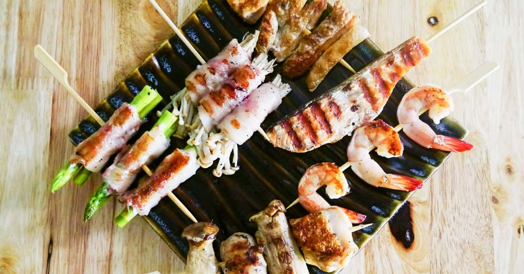 recetas originales con pinchos de bambú